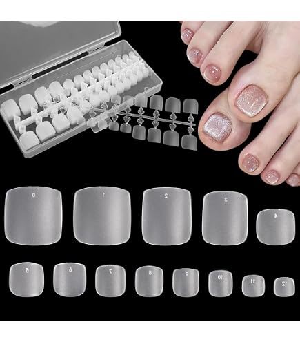 Amazon | ネイルチップ クリア フット 10サイズ 100枚 AN17 ネイル